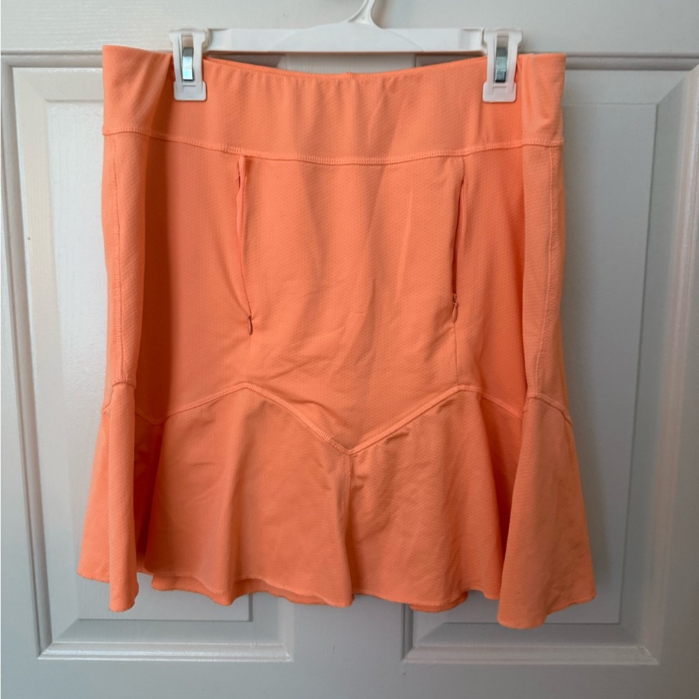 Orange Flared Skirt
